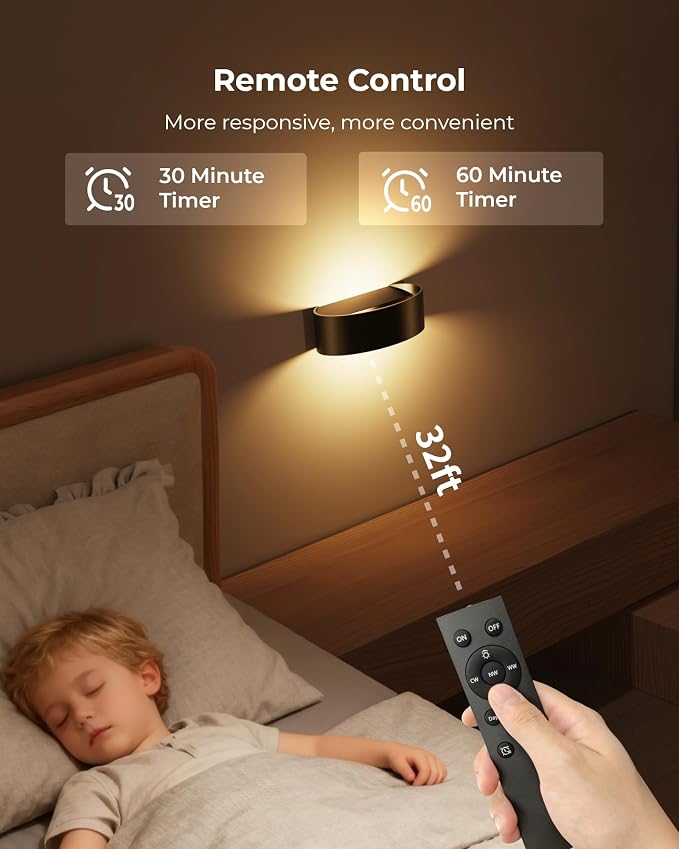 Motion Sensor Wall Light, 5000mAh Rechargeable Battery Operated Motion Sensor - Image 9