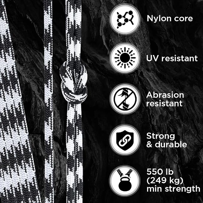TECEUM 5/32" Paracord Rope 1000 – 1000ft / 200ft / 100ft / 50ft – Tactical - Image 3