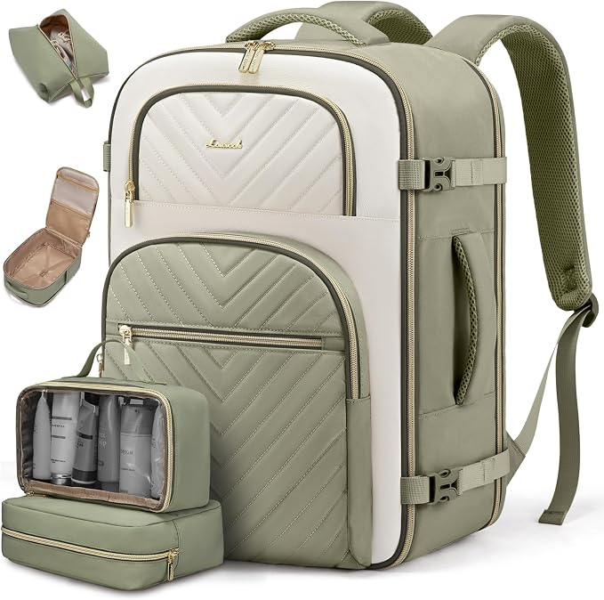 LOVEVOOK Travel Backpack Carry on Flight Approved 50L, Waterproof TSA Travel by LOVEVOOK