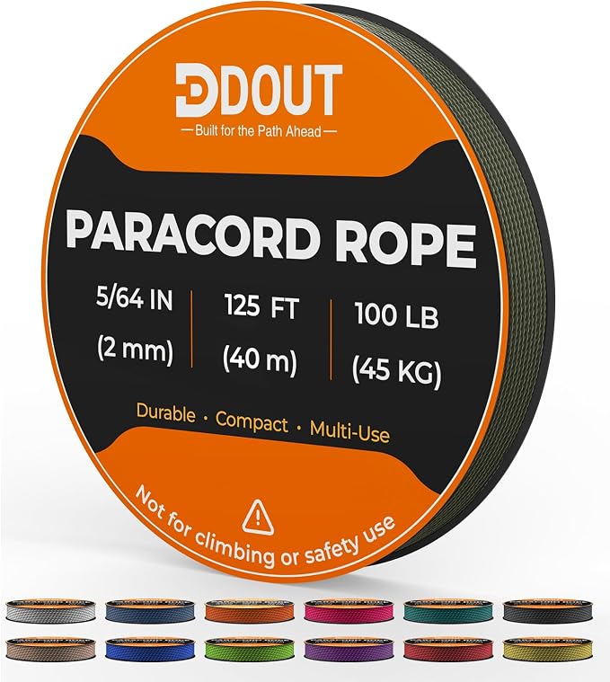 DDOUT 2mm Paracord 100lb, Thin Micro Paracord Rope, DIY Projects, Camping & by DDOUTOutdoor