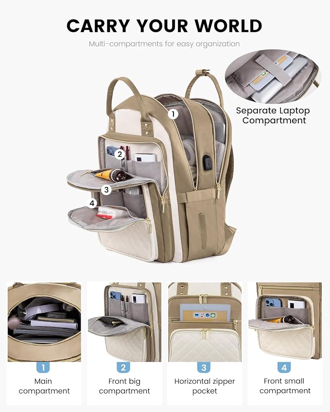 LOVEVOOK Laptop Backpack for Women - Image 2