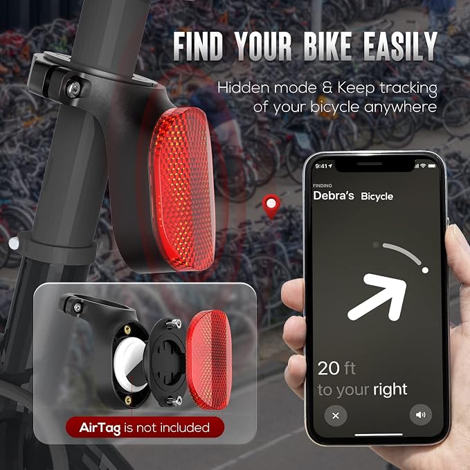 Airtag Bike Mount, Hidden Bicycle Seatpost Mount Compatible - Image 2