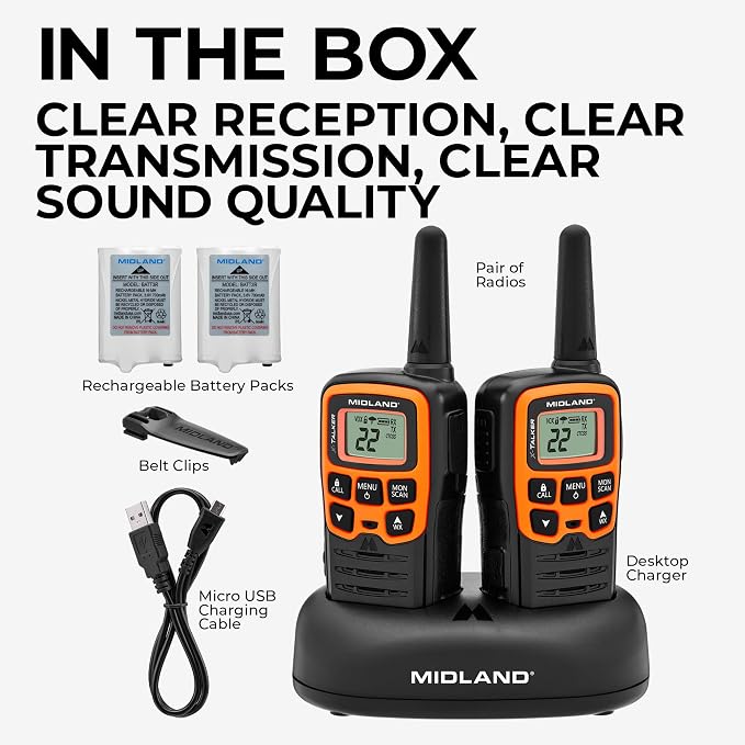 Midland- T51VP3 X-TALKER Spotting and Recovery Walkie-Talkie Long Range - Image 8