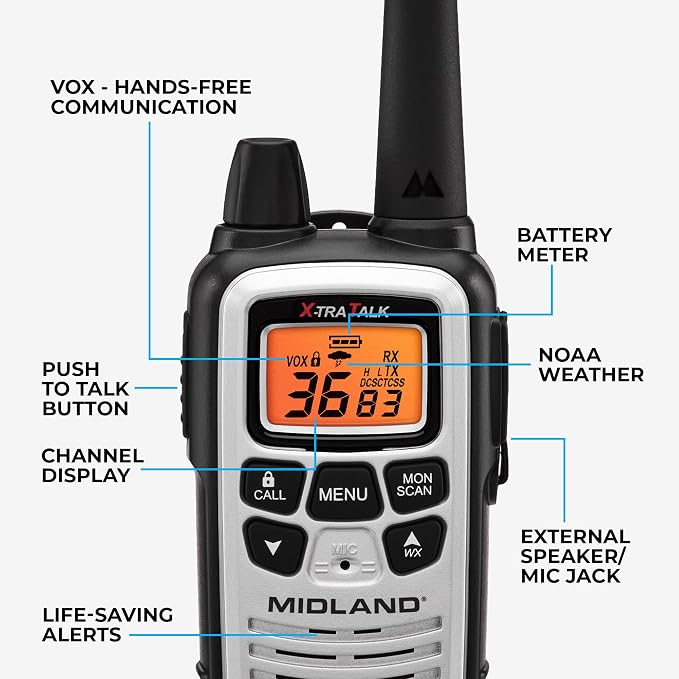 Midland LXT600VP4 FRS Business Walkie Talkies - Image 3