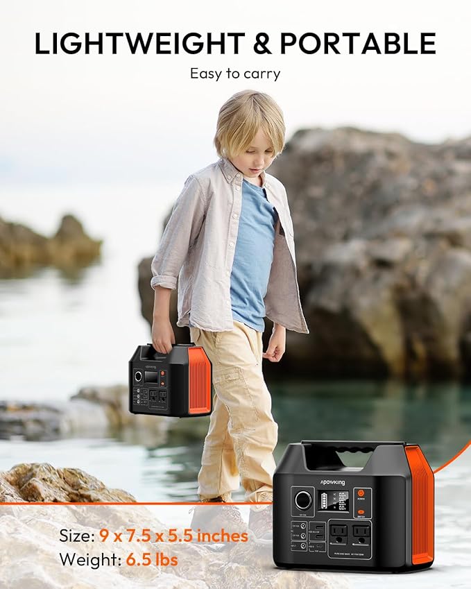 Solar Powered Generator, 300W Portable Power Station - Image 5