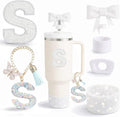 6PCS White Stanley Cup Accessories Set Fit by MOTEERLLU