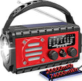 20000mah Emergency Radio, SW/NOAA/AM/FM Weather Radio, Solar Powered Hand Crank by AivicaWeatherRadio