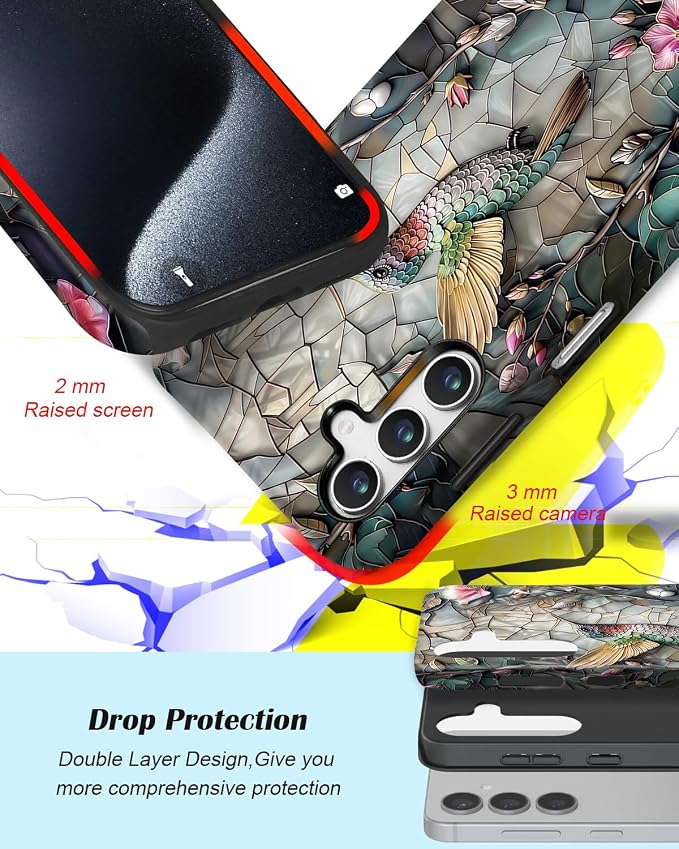 Compatible for Samsung Galaxy A57 5G Case, Dual Layer Heavy Duty 2 in 1 - Image 3