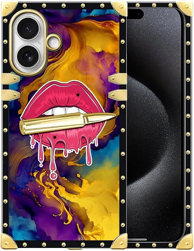 for iPhone 17 Case Luxury Golden Decoration by Unknown