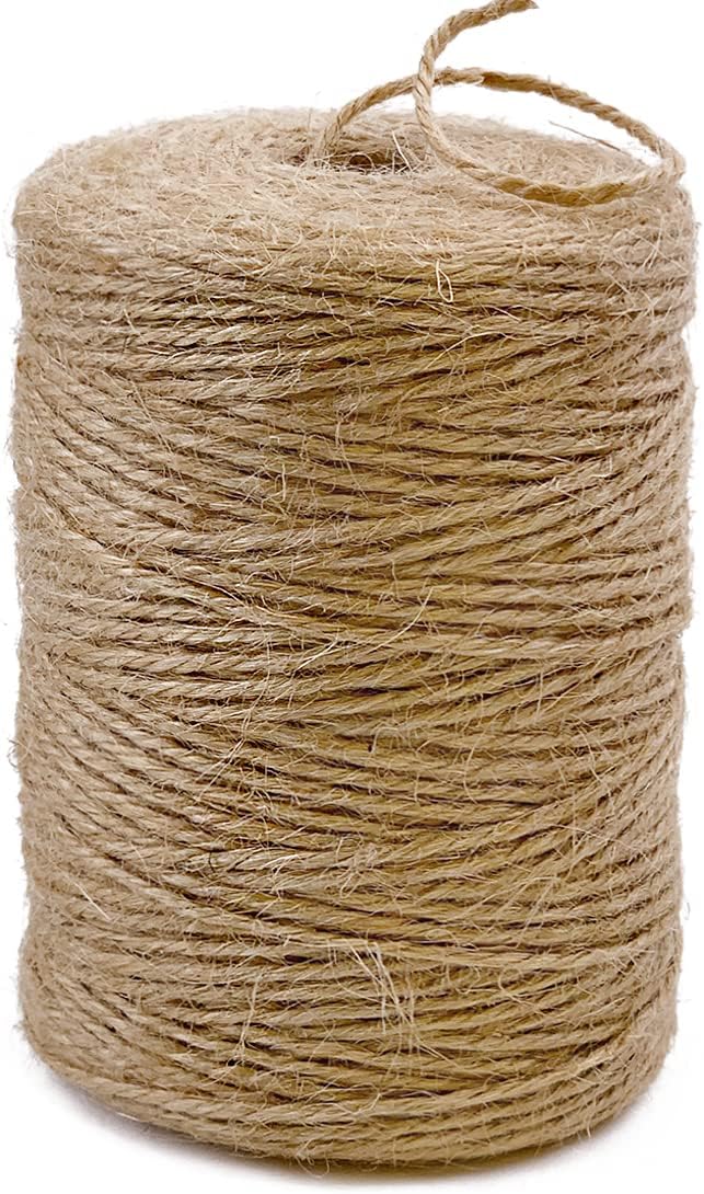 PerkHomy Natural Jute Twine 600 Feet Long Twine String by PerkHomy