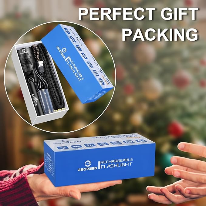 Rechargeable Flashlights 100000 High Lumens, Long Range 5000ft, Super Bright - Image 3
