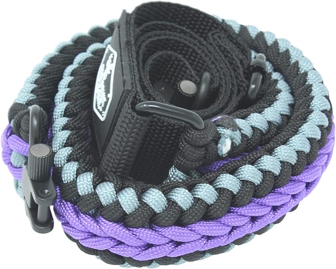 Extra Wide Gun Sling Paracord 550 Adjustable w/Swivels - Image 2