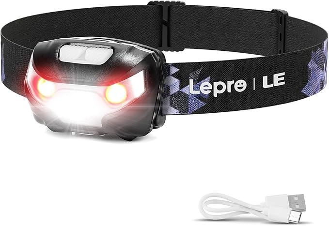 Lepro LED Headlamp Rechargeable by Lepro