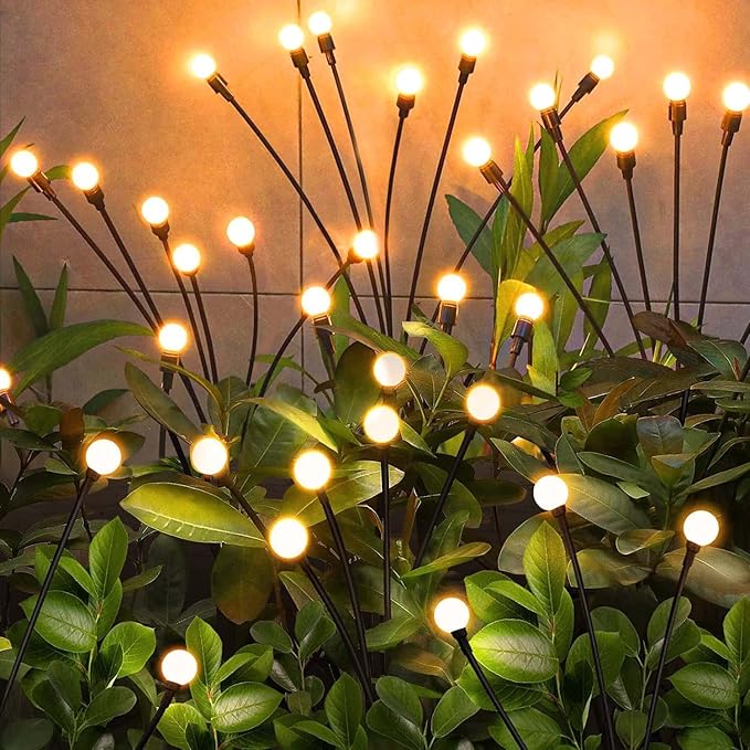 NBQQ Solar Garden Lights, Solar Firefly Lights, Solar Lights Outdoor Decorative by NBQQ