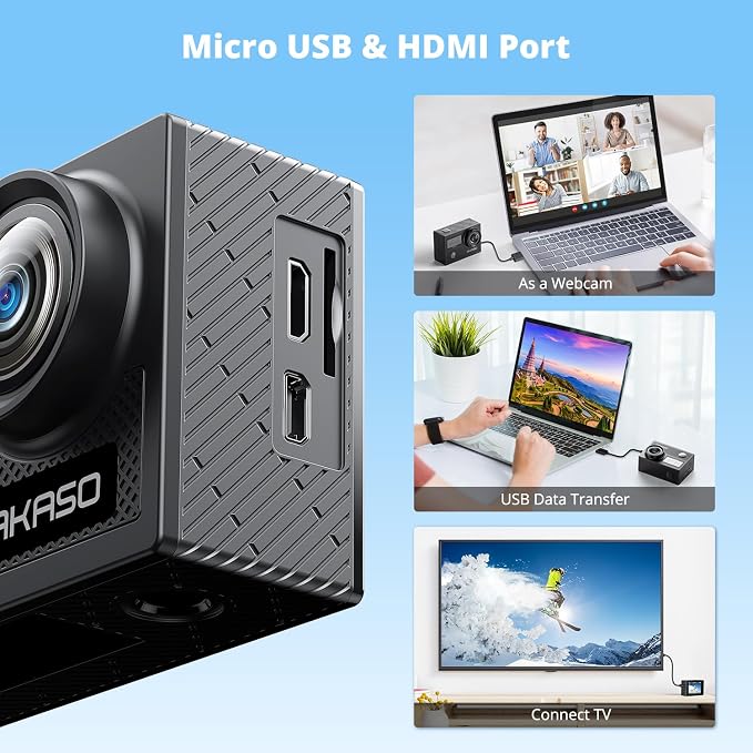 AKASO Brave 4 Action Camera 4K 30fps Ultra HD WiFi Sport Cameras - Image 4