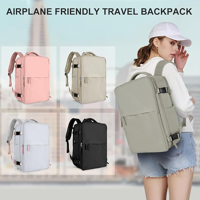 coowoz Travel Laptop Backpack For Women Men Airline Approved, Carry On Backpack - Image 9