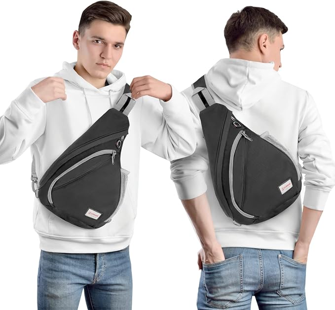 ZOMAKE Sling Bag, Small Crossbody Sling Backpack, Water Resistant Shoulder - Image 7