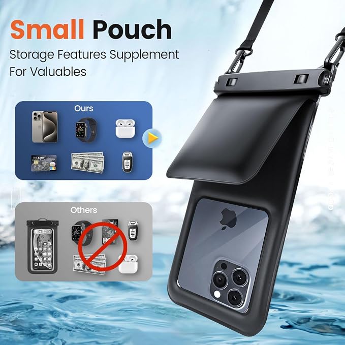 Floating Waterproof Phone Pouch 2 Pack, IPX8 Waterproof Phone Case - Image 3