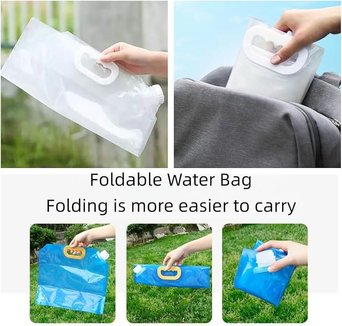 4 Pack 5L BPA Free Collapsible Water Tank Container Portable Lightweight Space - Image 8