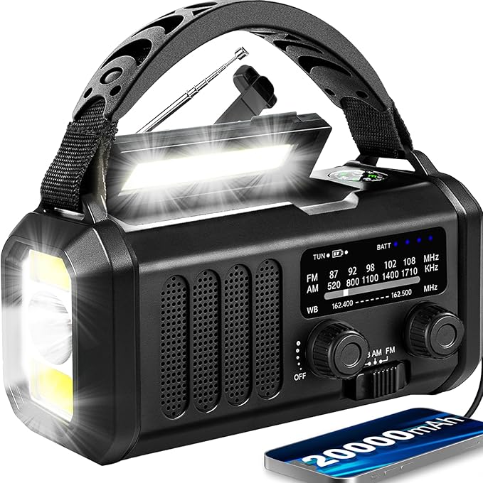 Emergency Weather Radio 20000mAh NOAA/AM/FM by Juvihuxy