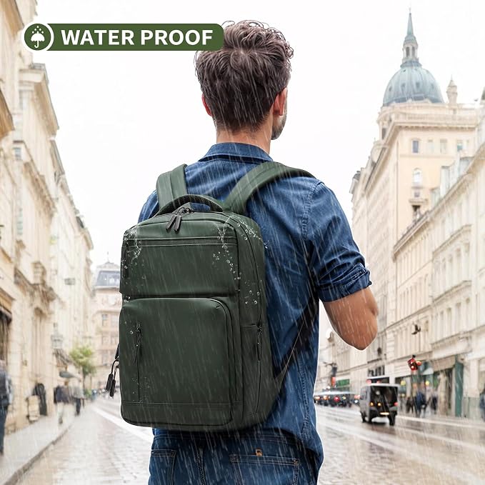 Waterproof Laptop Backpack for Men & Women, Flight Approved Anti-Theft Daypack - Image 2