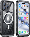 Design for iPhone 15 Pro Max Case Waterproof, Full Body Underwater Dustproof by Dewfoam