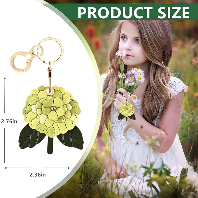 BORKUANA Leather Keychain Holder Case Compatible - Image 2
