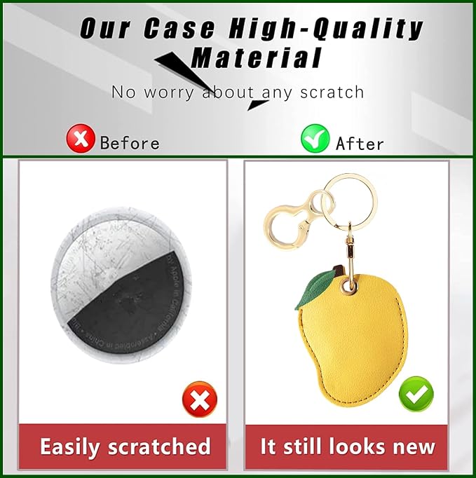 BORKUANA Leather Keychain Holder Case Compatible - Image 3
