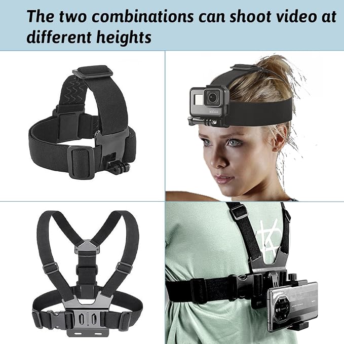 Mobile Phone Chest Strap-Headband First-Person Perspective Shooting Ideal - Image 2