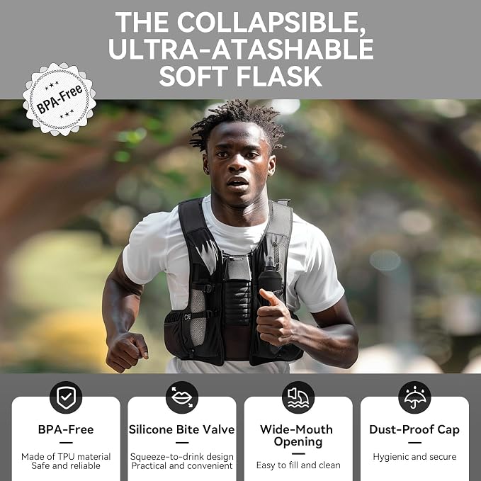 500ml Soft Flask Soft Water Bottle - Image 4