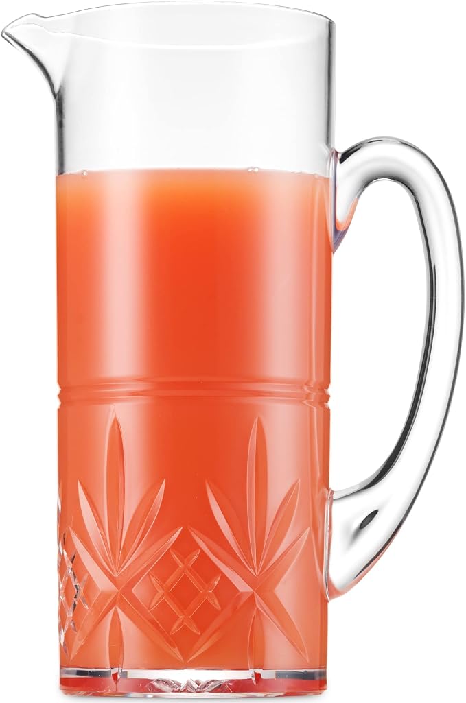 Godinger Pitcher and Highball Drinking Glasses Set, Acrylic Shatterproof Water - Image 5