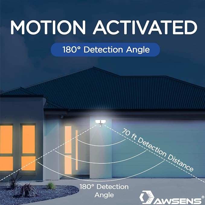 30W LED Security Lights Motion Sensor Light Outdoor, 180 Degree, 2600 LM - Image 3