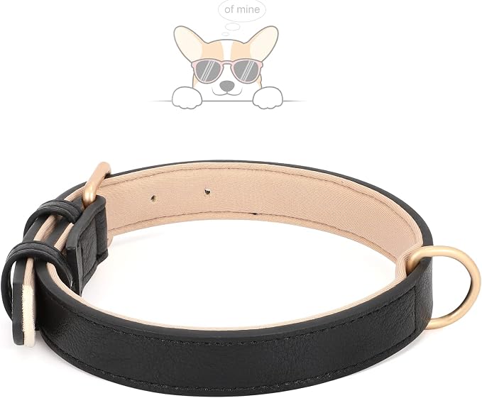 WHIPPY Leather Dog Collar for Small Medium Large Dog Adjustable Soft Breathable - Image 3