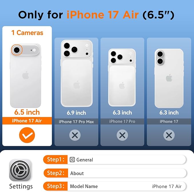 WIFORT for iPhone 17 Air Waterproof Case, - Image 2