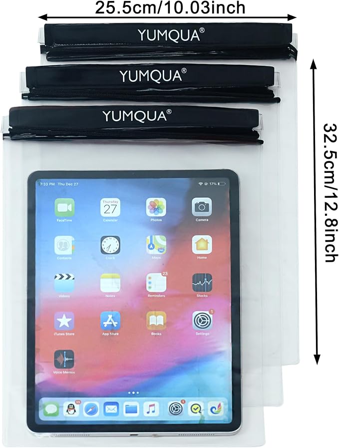 YUMQUA Waterproof Bags Large Size 3 Pack, fits Kayaking Boating Hiking Water - Image 5