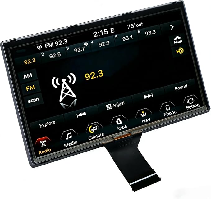 7" Uconnect Screen Replacement LCD Display by TepHnfTouchscreenLCDDisplay