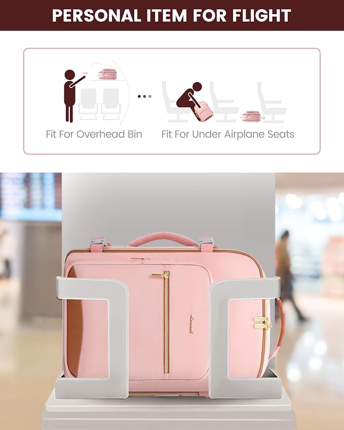 LOVEVOOK Travel Backpack for Women & Men 40L, Airline Approved Carry On - Image 4