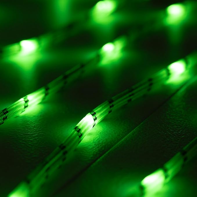 Solar Luminous Paracord Rope, 23ft Solar-Powered Green Glow Rope - Image 7