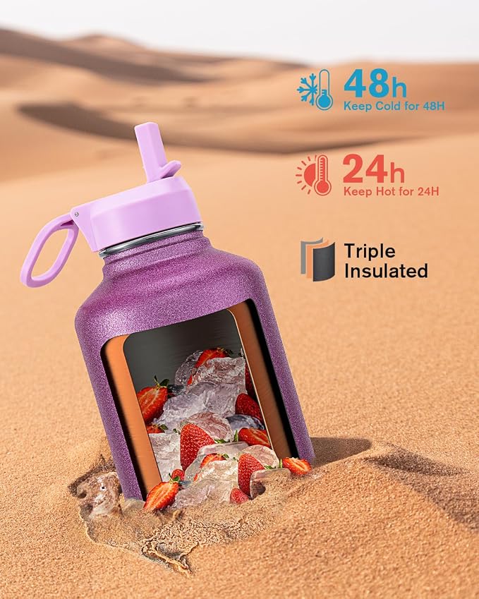 Coolflask Half Gallon Water Bottle Insulated - Image 2