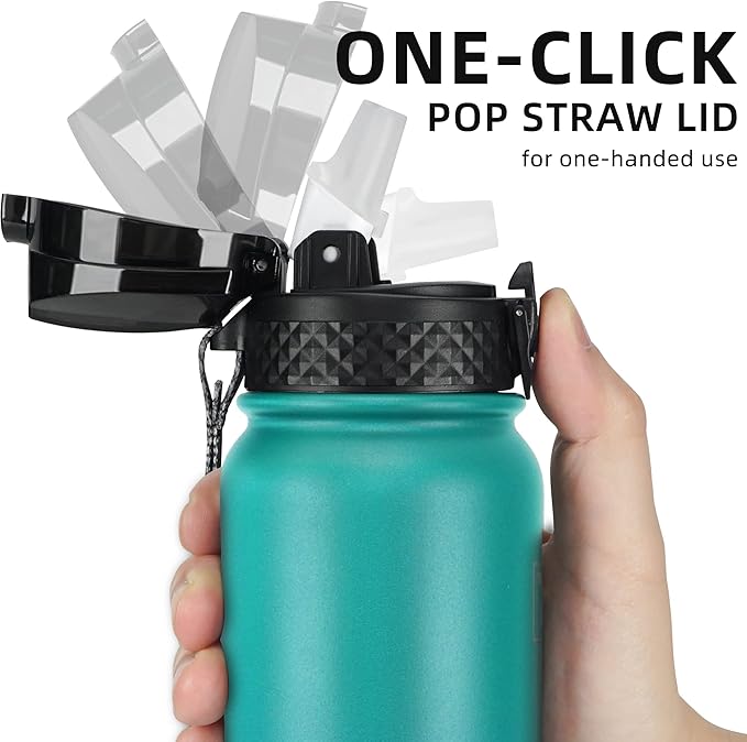 Fanhaw 20 oz Insulated Stainless Steel Water Bottle - Image 2