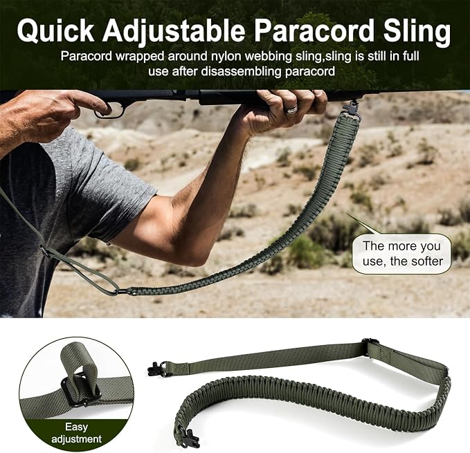 VVAAGG Two-Point Paracord Rifle Sling - Image 5