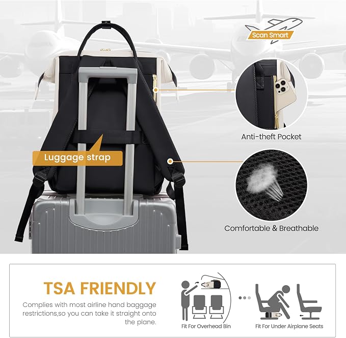 LOVEVOOK Leather Laptop Backpack - Image 5