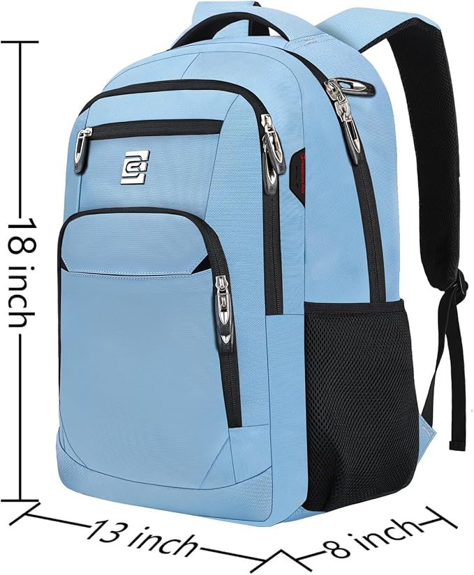 Volher Laptop Backpack, Business Travel Anti Theft Slim Durable Laptops Backpack - Image 3