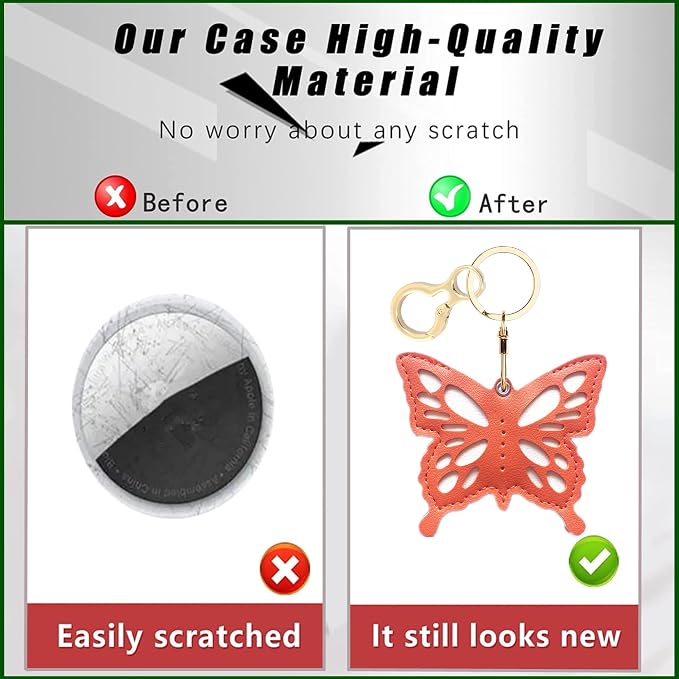 BORKUANA Leather Keychain Holder Case Compatible - Image 2