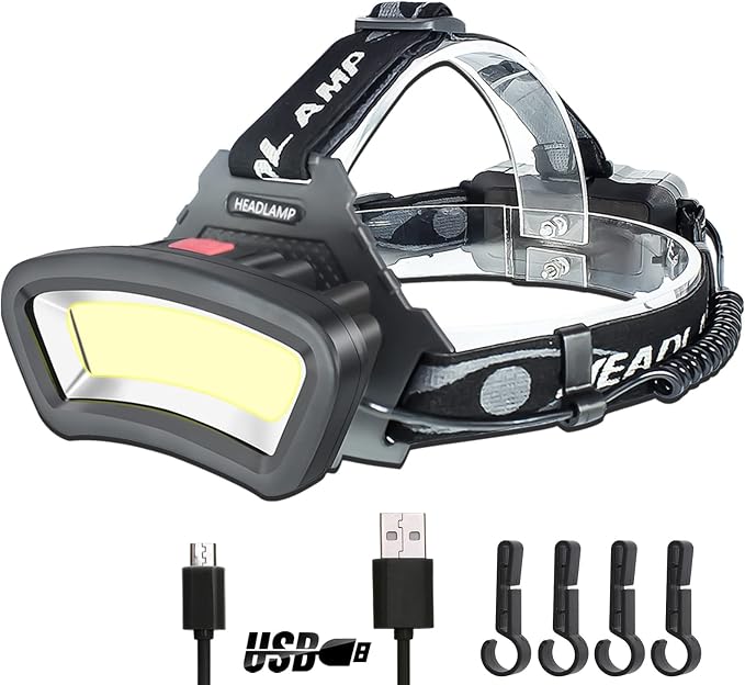 DARKBEAM COB Floodlight Headlamp USB Rechargeable by DARKBEAM