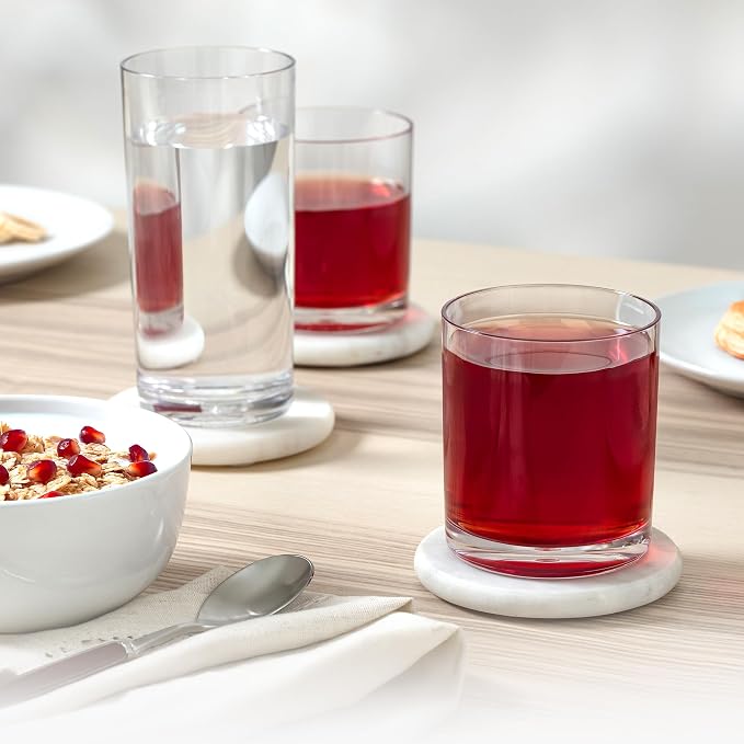 Zulay Kitchen Plastic Drinking Glasses – Mixed 16oz & 12oz Acrylic Shatterproof - Image 7
