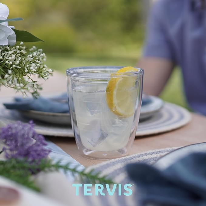 Tervis Clear & Colorful Tabletop 12oz Made in USA Double Walled Insulated - Image 8