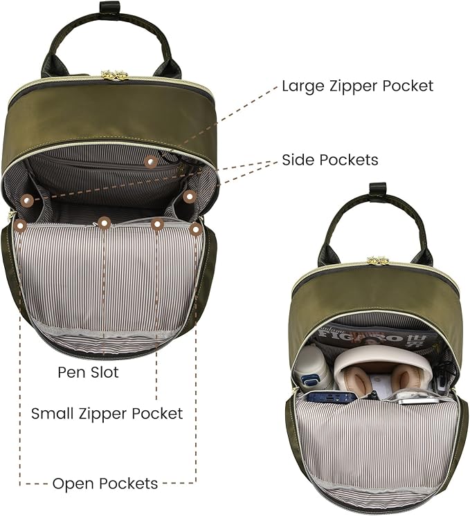 LOVEVOOK Laptop Backpack for Women 15.6 Inch Laptop Bag - Image 4