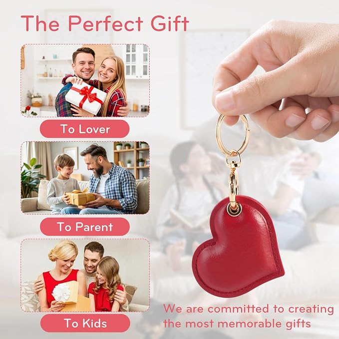 Leather Charm Keychain Holder Case Compatible - Image 5