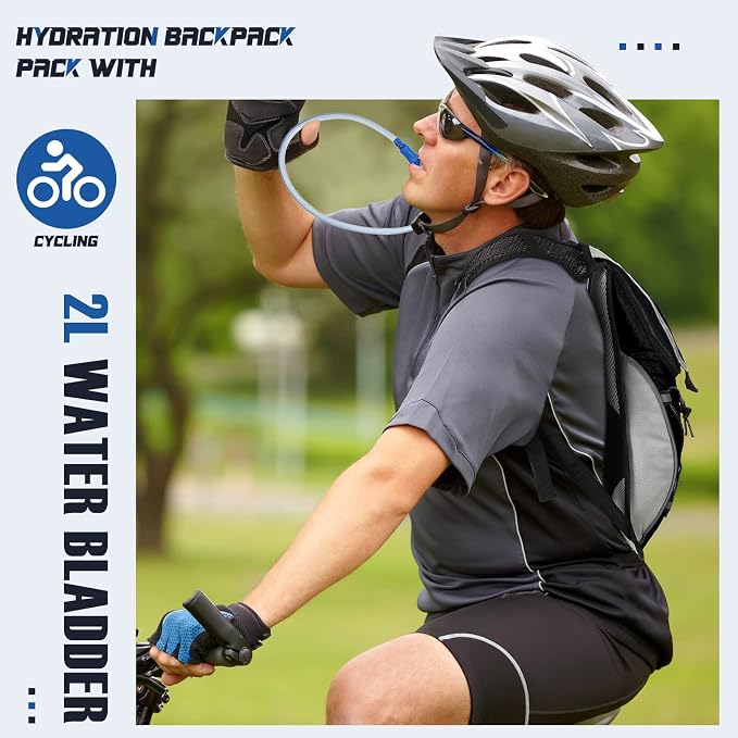 3 Pack Hydration Backpack with 2l Water Bladder, Hydration Pack with Bladder - Image 2